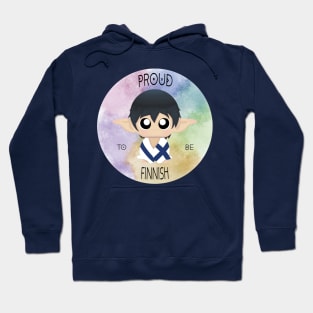 Proud to be Finnish (Sleepy Forest Creatures) Hoodie